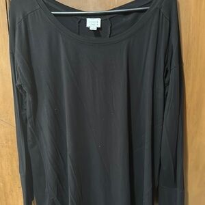 Peyton Jensen EVEREVE sz L black l/s top